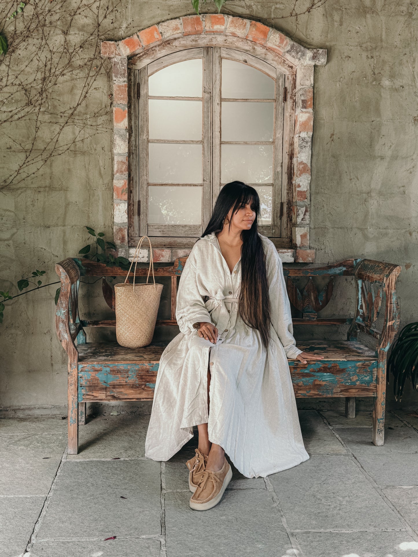 Elsie Jacket Dress ~ NATURAL