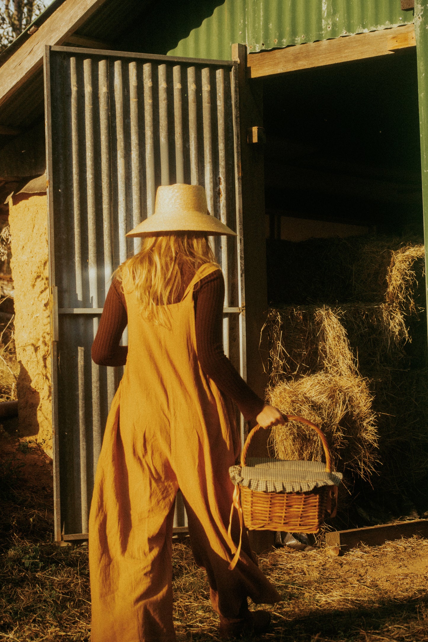 Matilda overalls in Mustard