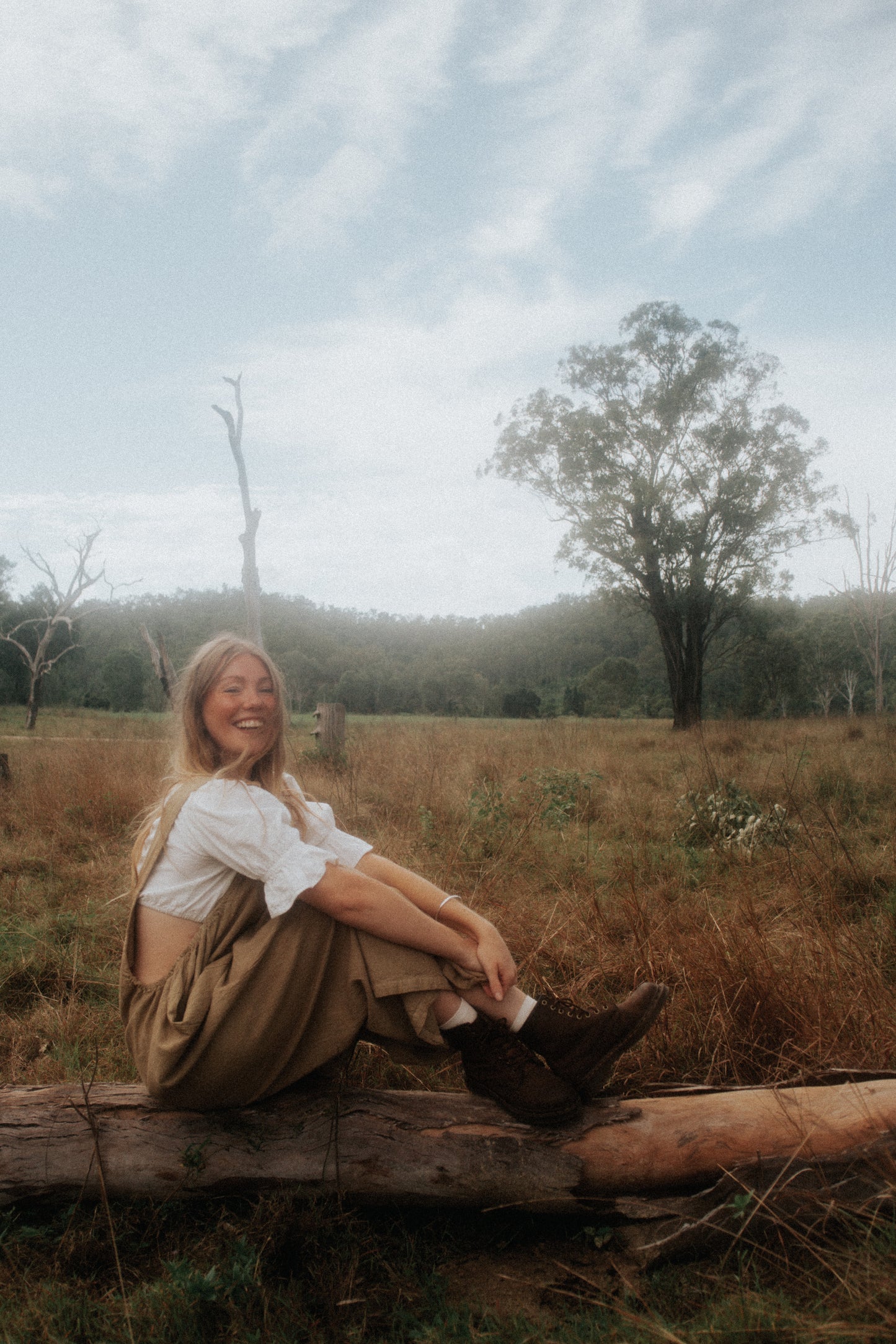 Matilda Overalls in Autumn Sage