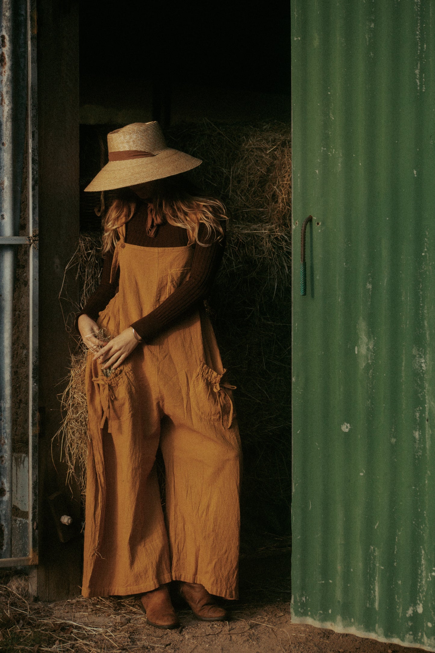 Matilda overalls in Mustard