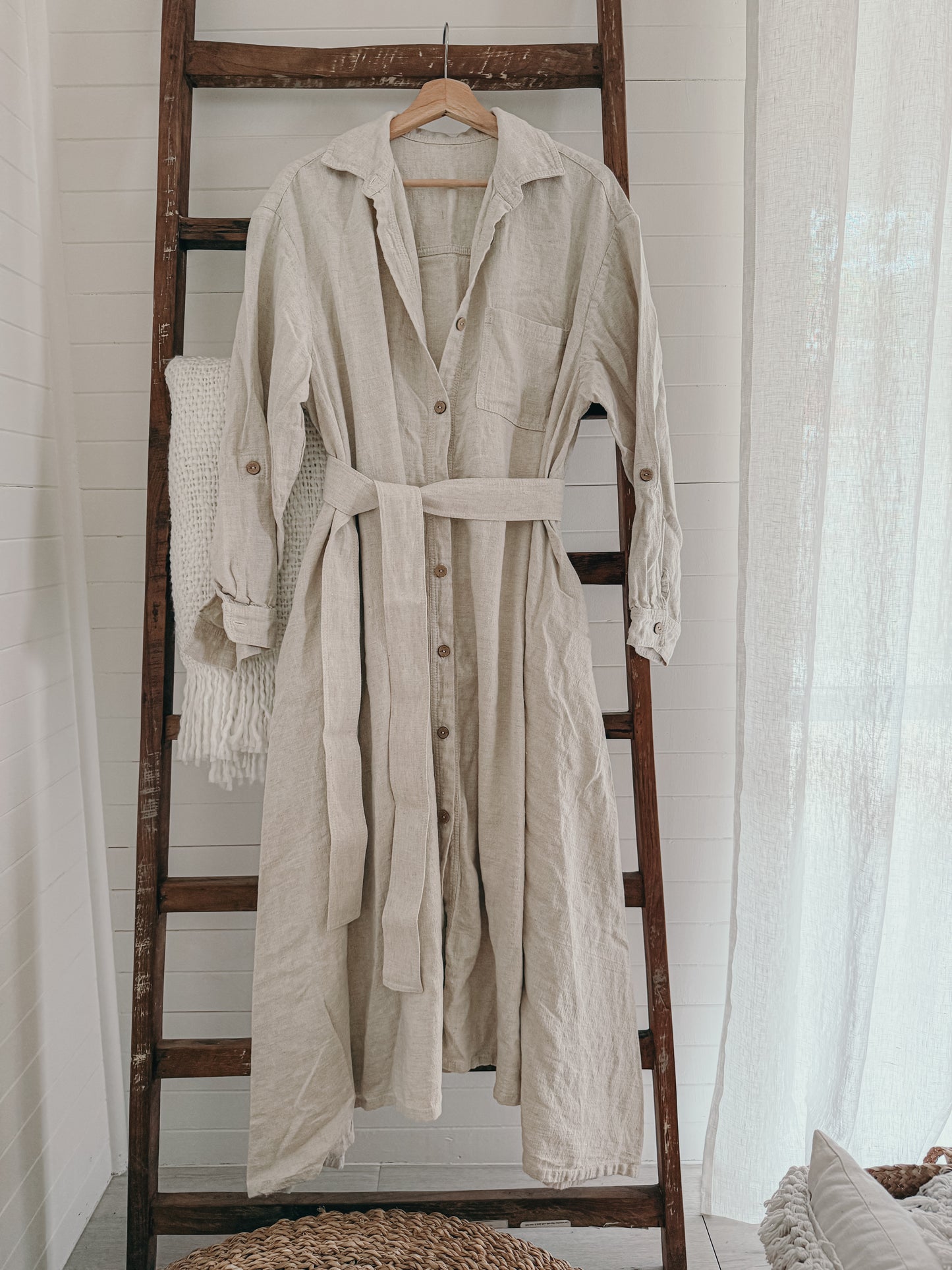 Elsie Jacket Dress ~ NATURAL