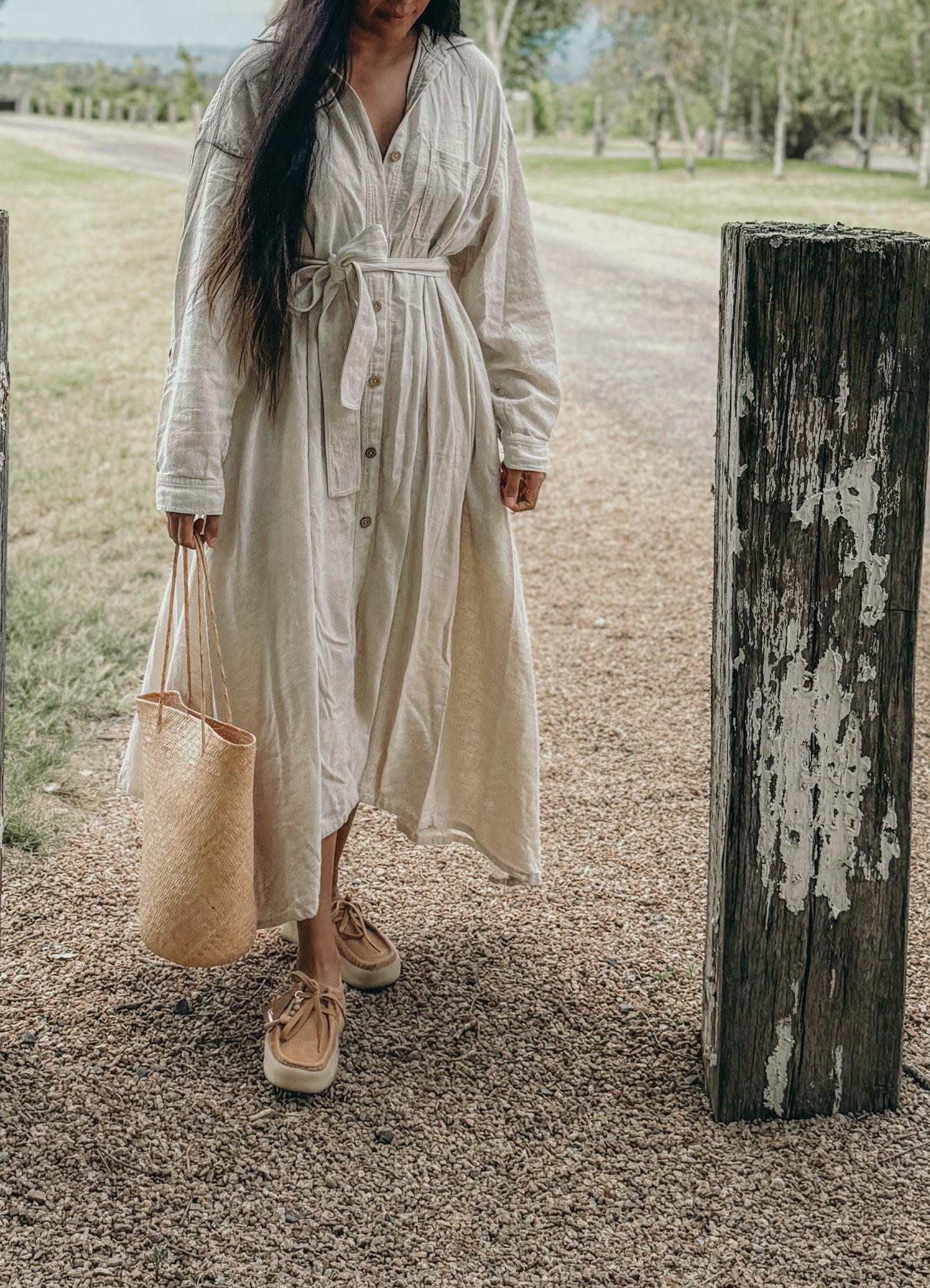 Elsie Jacket Dress ~ NATURAL