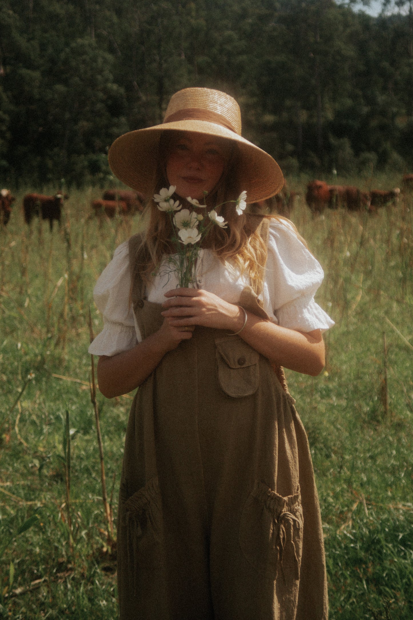 Matilda Overalls in Autumn Sage