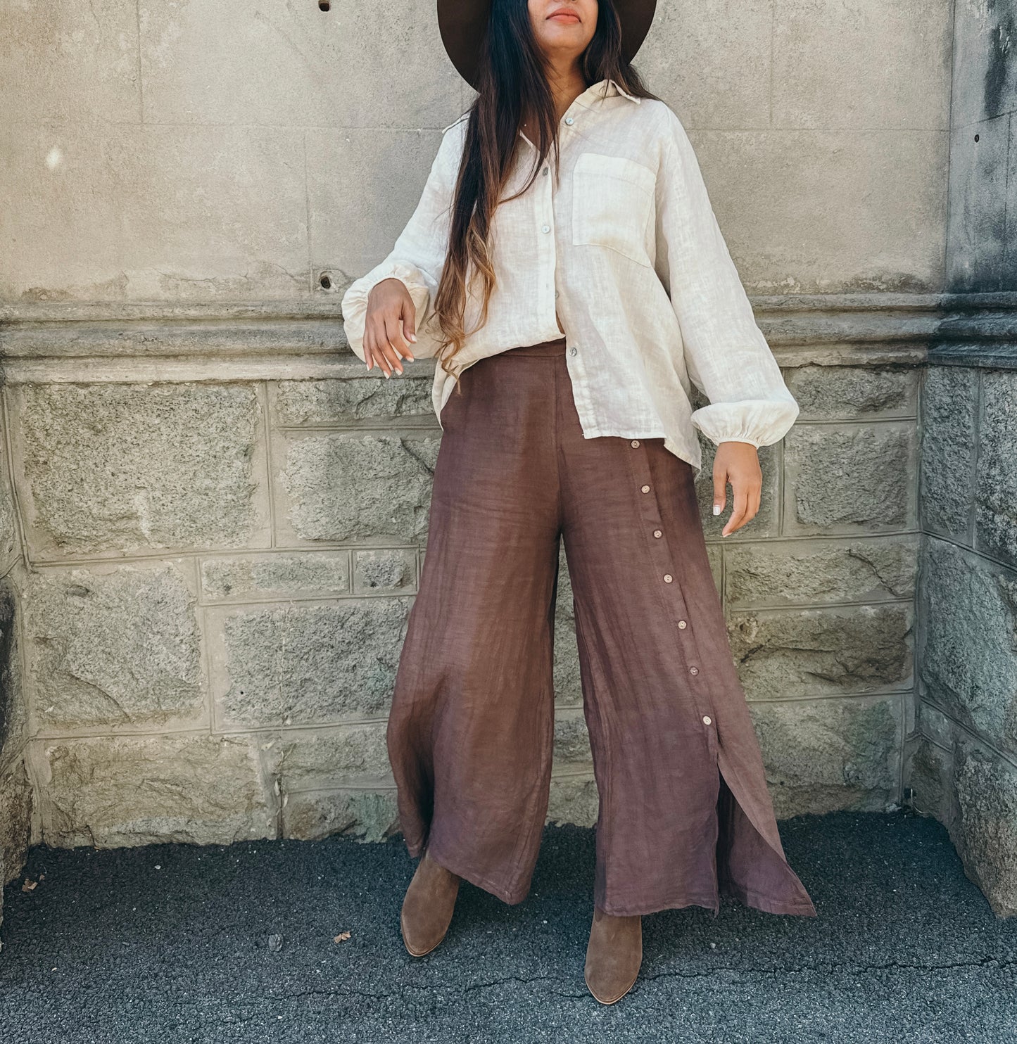 Louisa Pants in Chocolate Brown 🤎