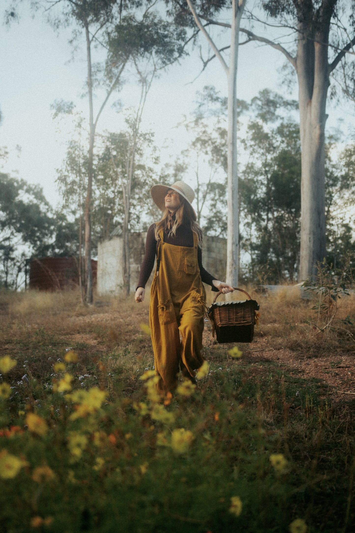 Matilda overalls in Mustard