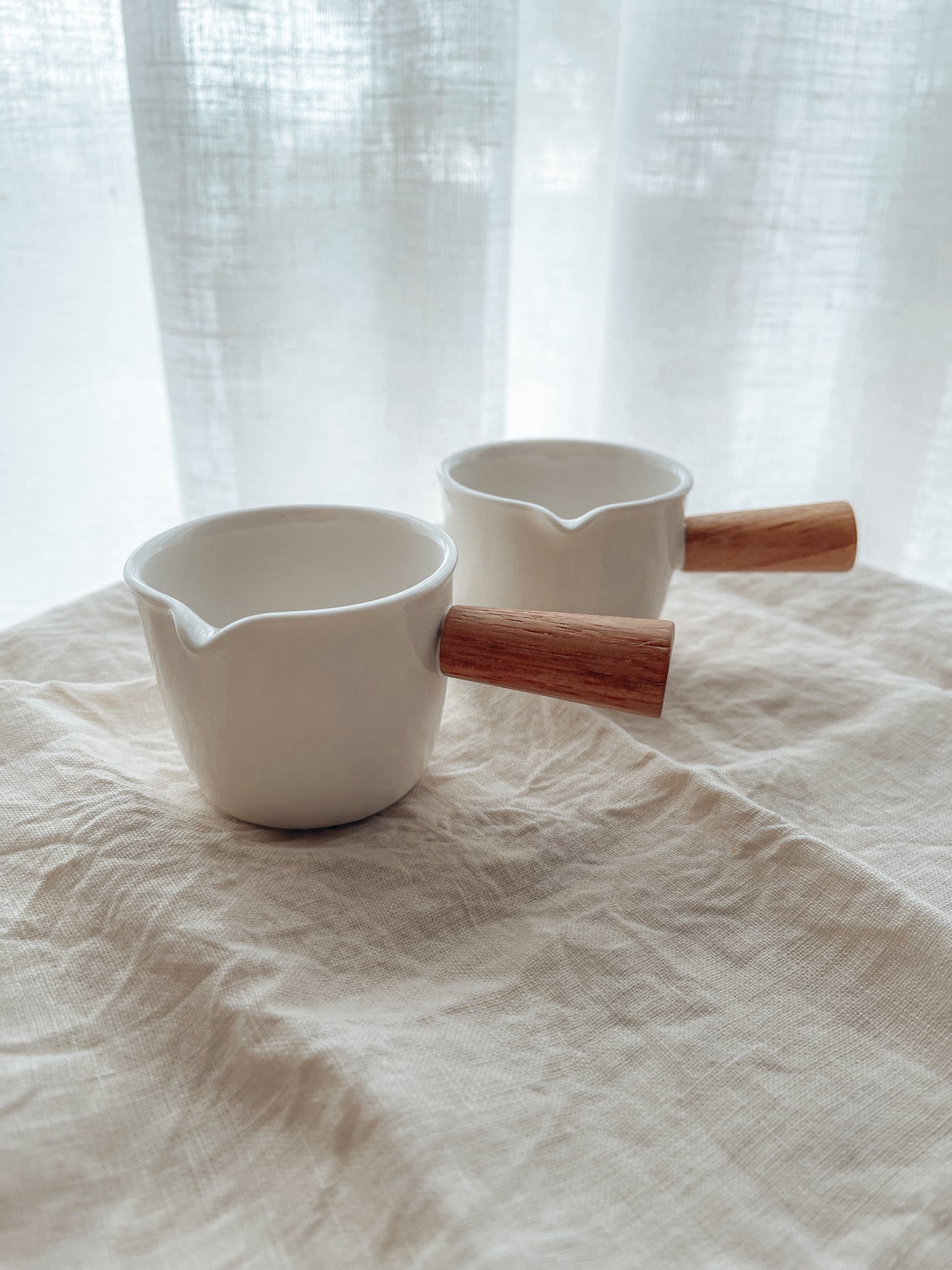 Ceramic & glass measuring cup