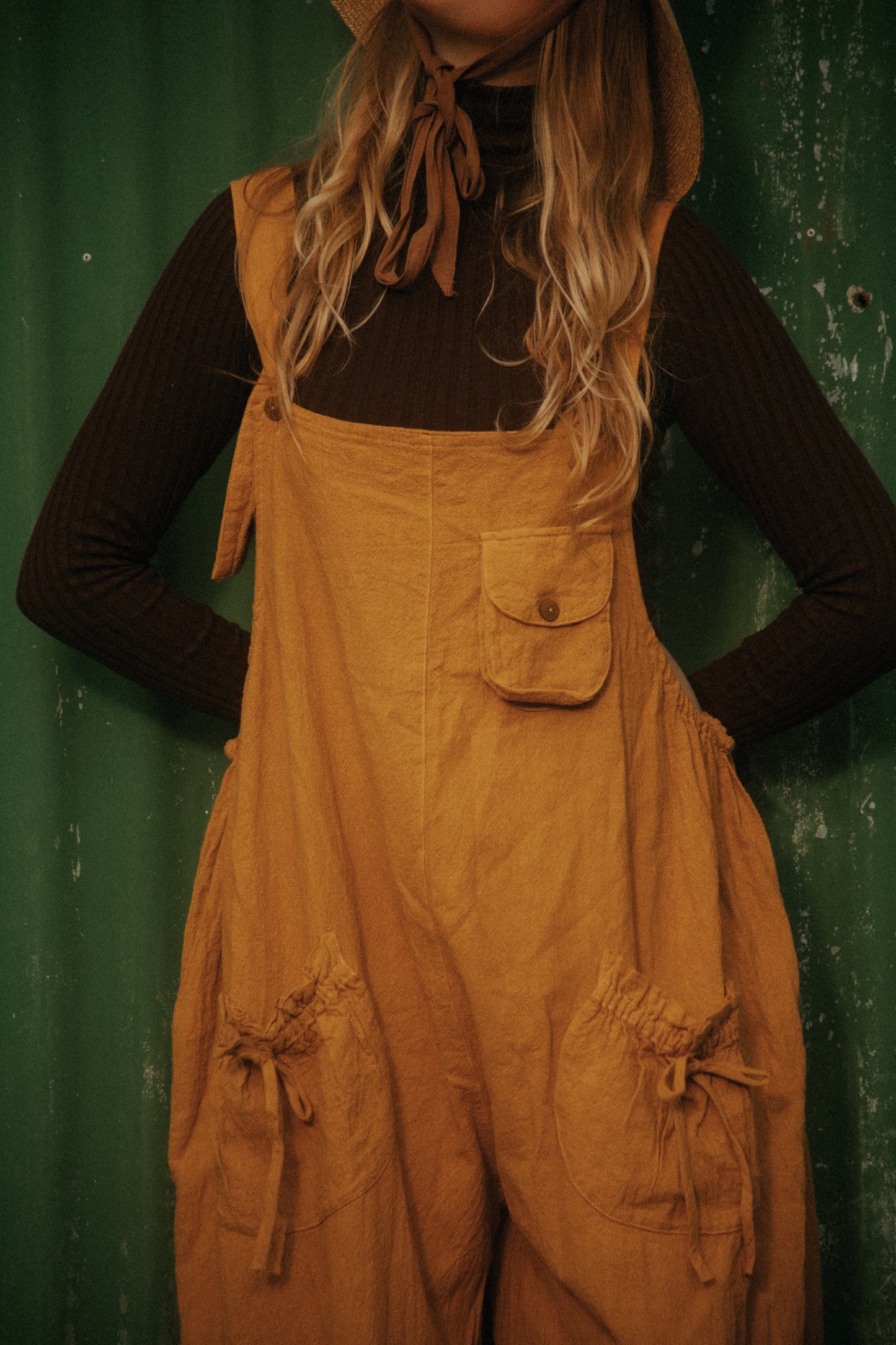 Matilda overalls in Mustard