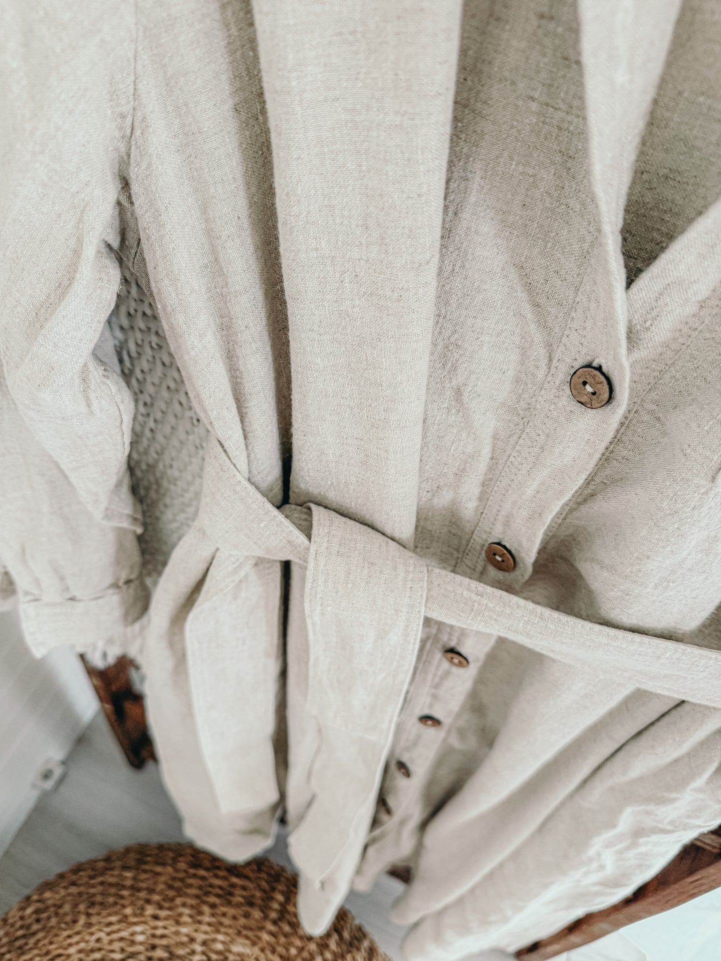 Elsie Jacket Dress ~ NATURAL