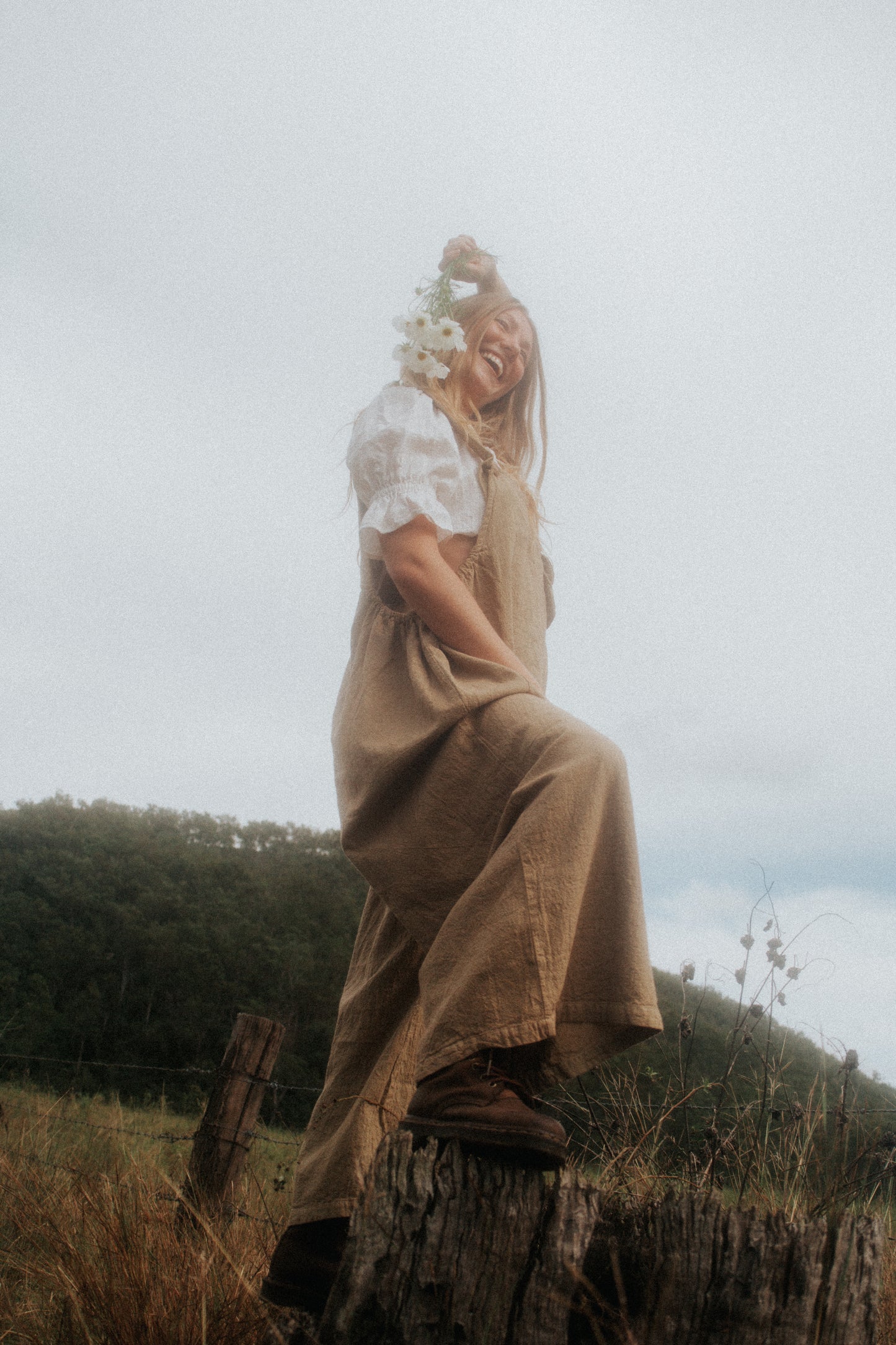 Matilda Overalls in Autumn Sage