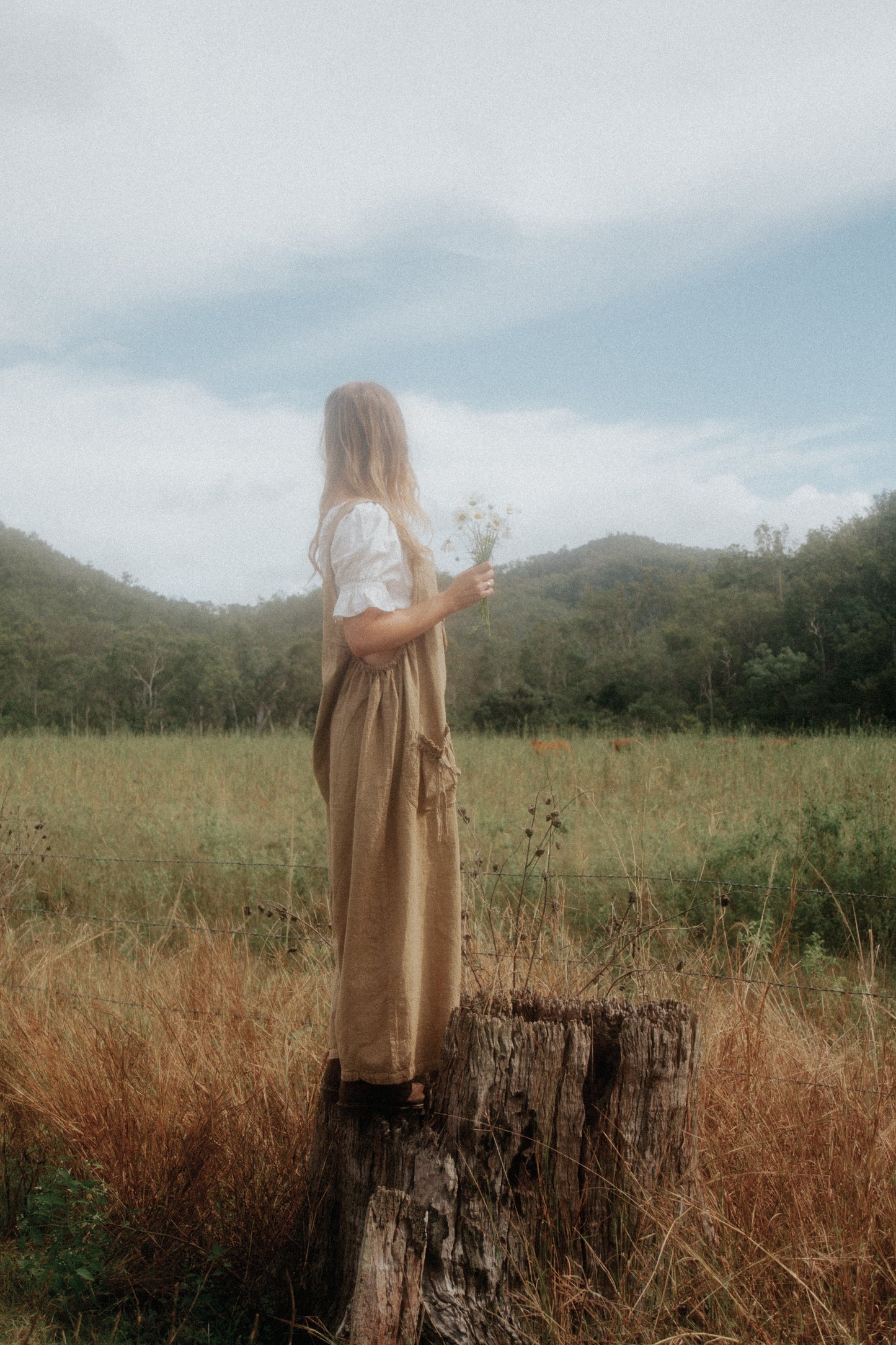 Matilda Overalls in Autumn Sage