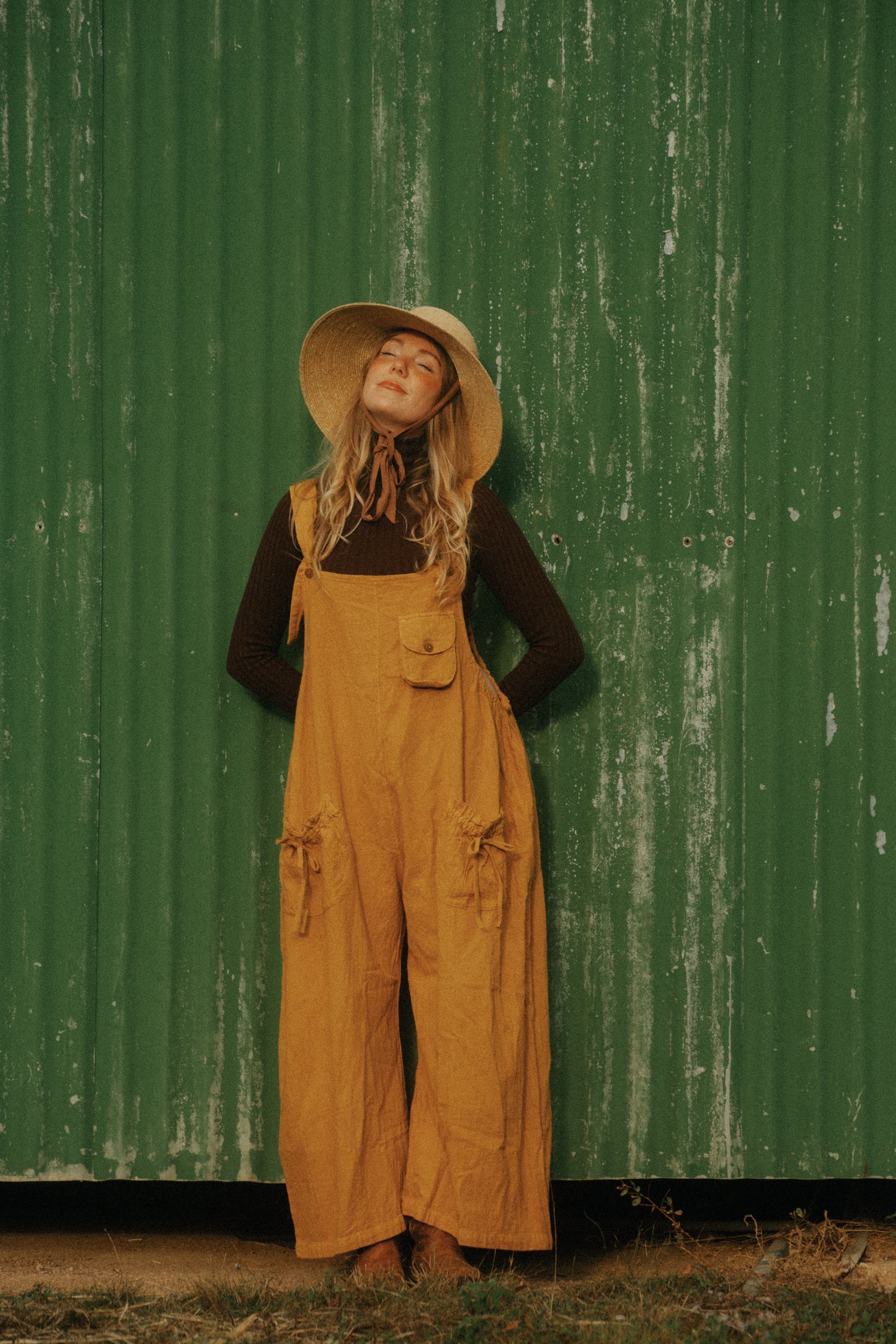 Matilda overalls in Mustard