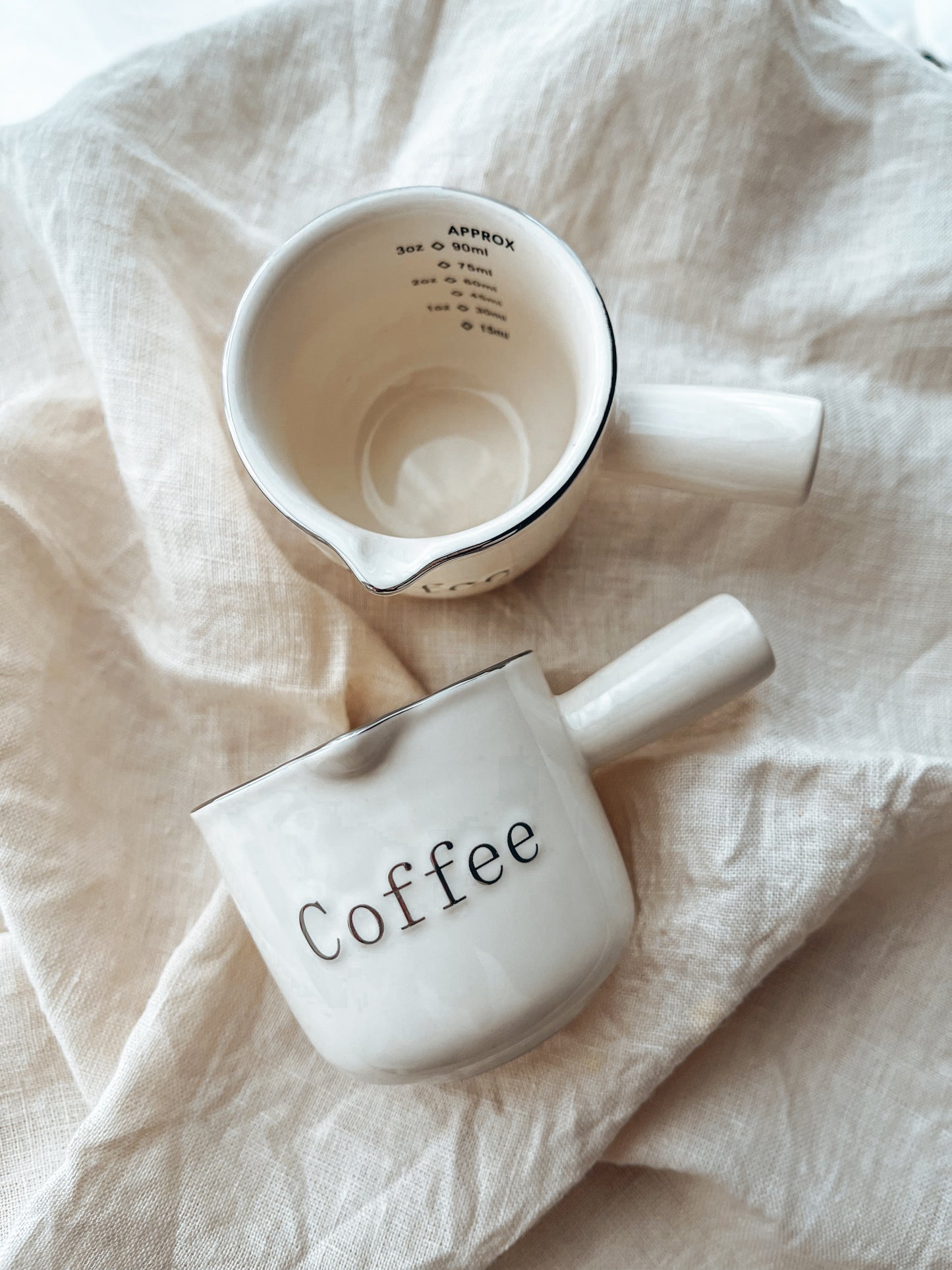 Ceramic & glass measuring cup