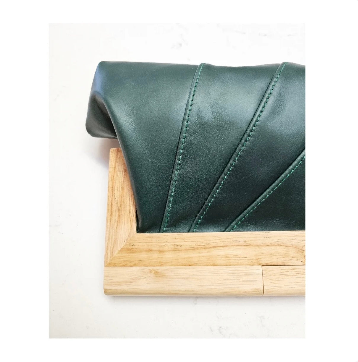 Forrest Leather & Timber Clutch