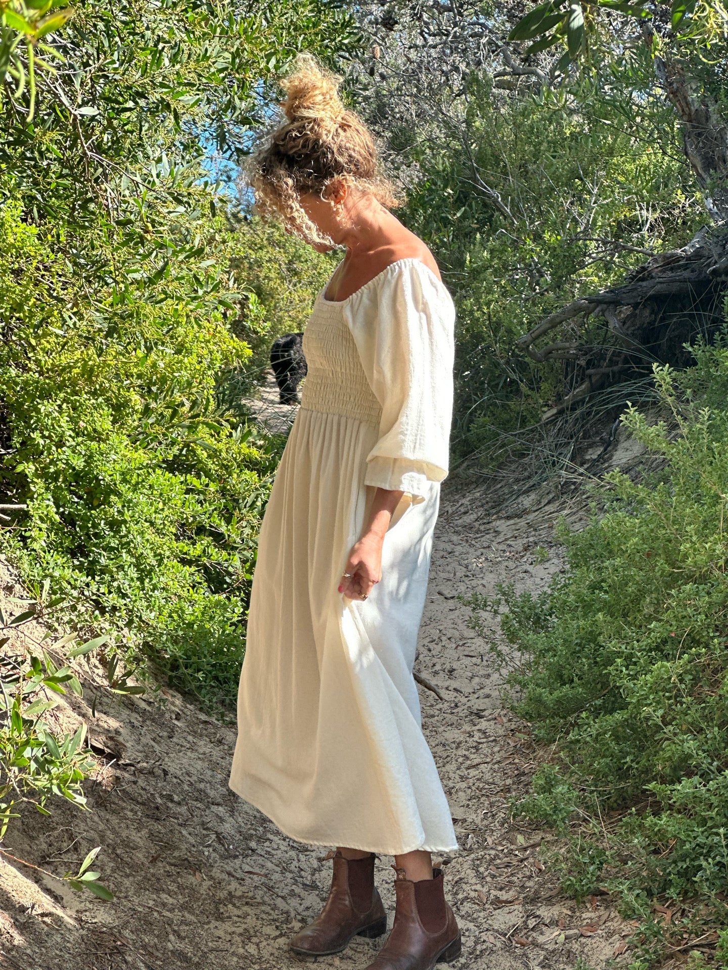 Florence Maxi Dress in Natural