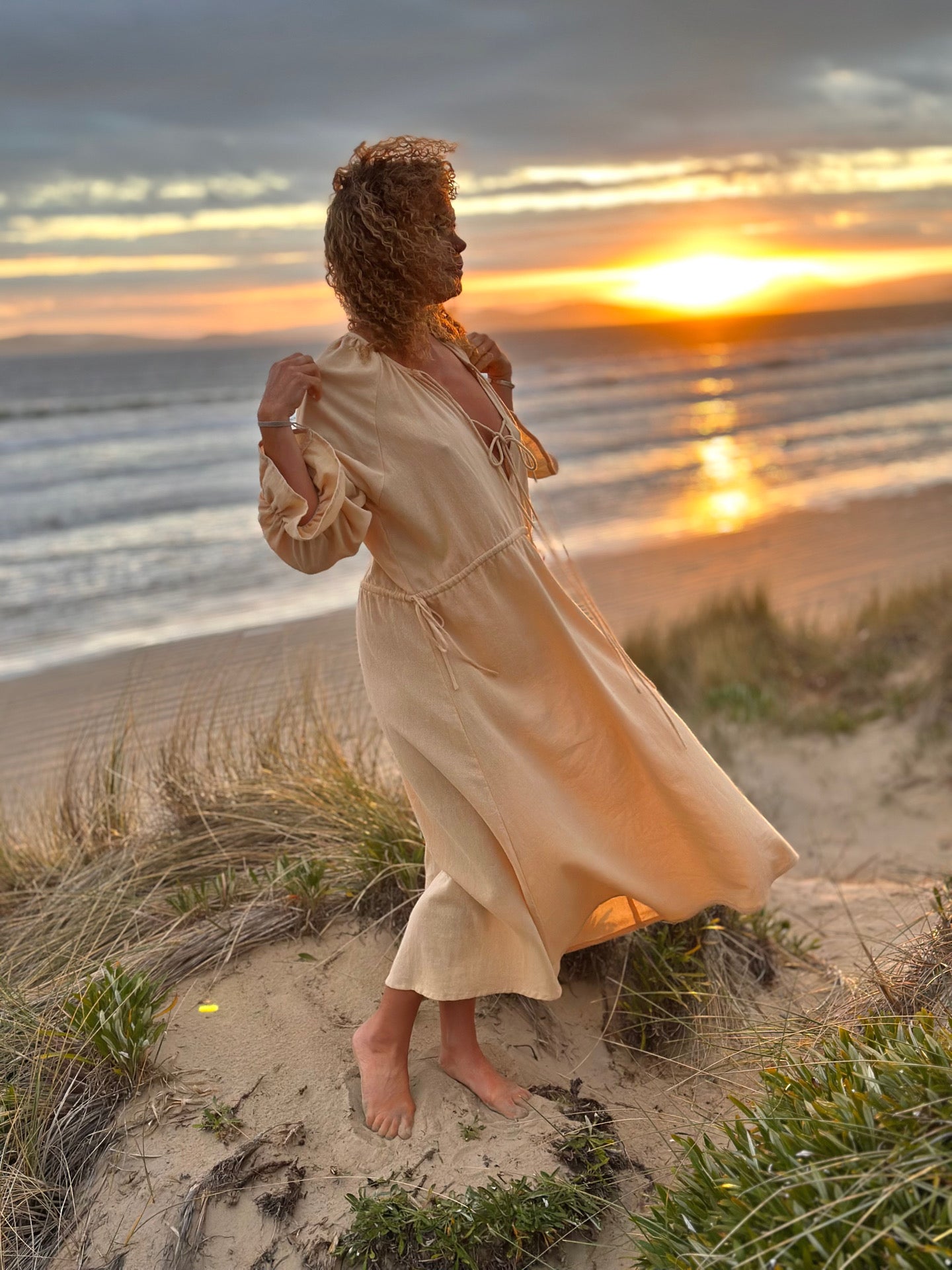 Elsie dress in Butter Yellow