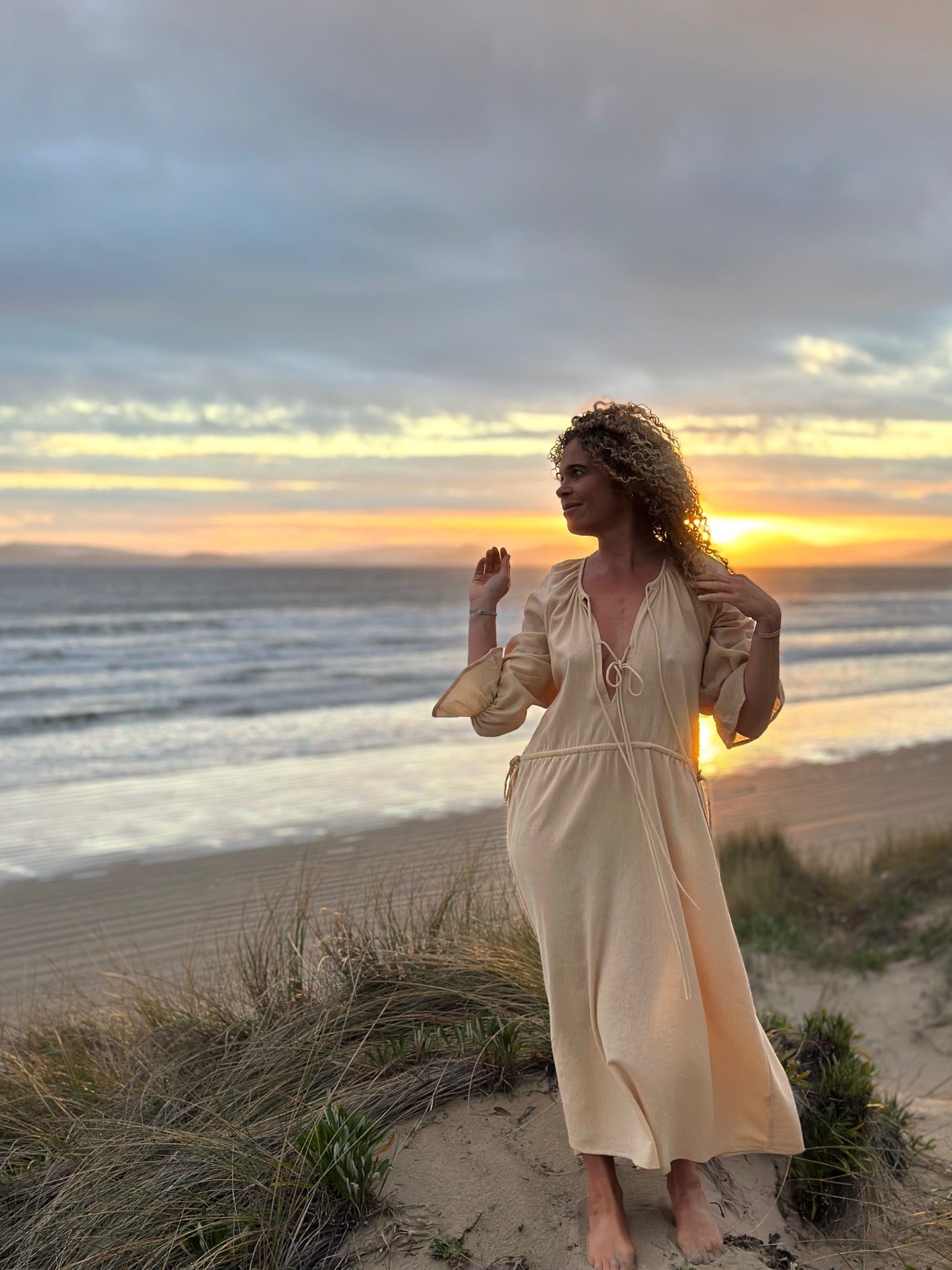 Elsie dress in Butter Yellow