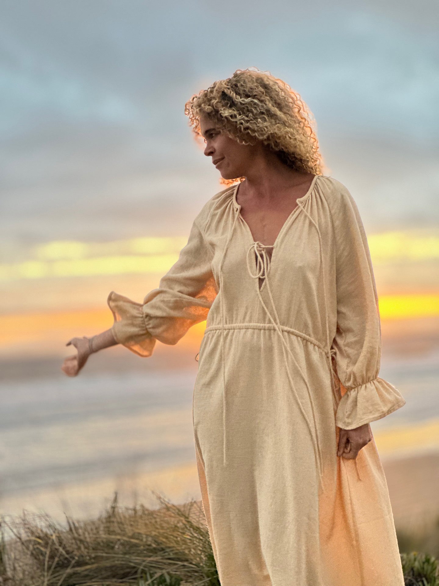 Elsie dress in Butter Yellow