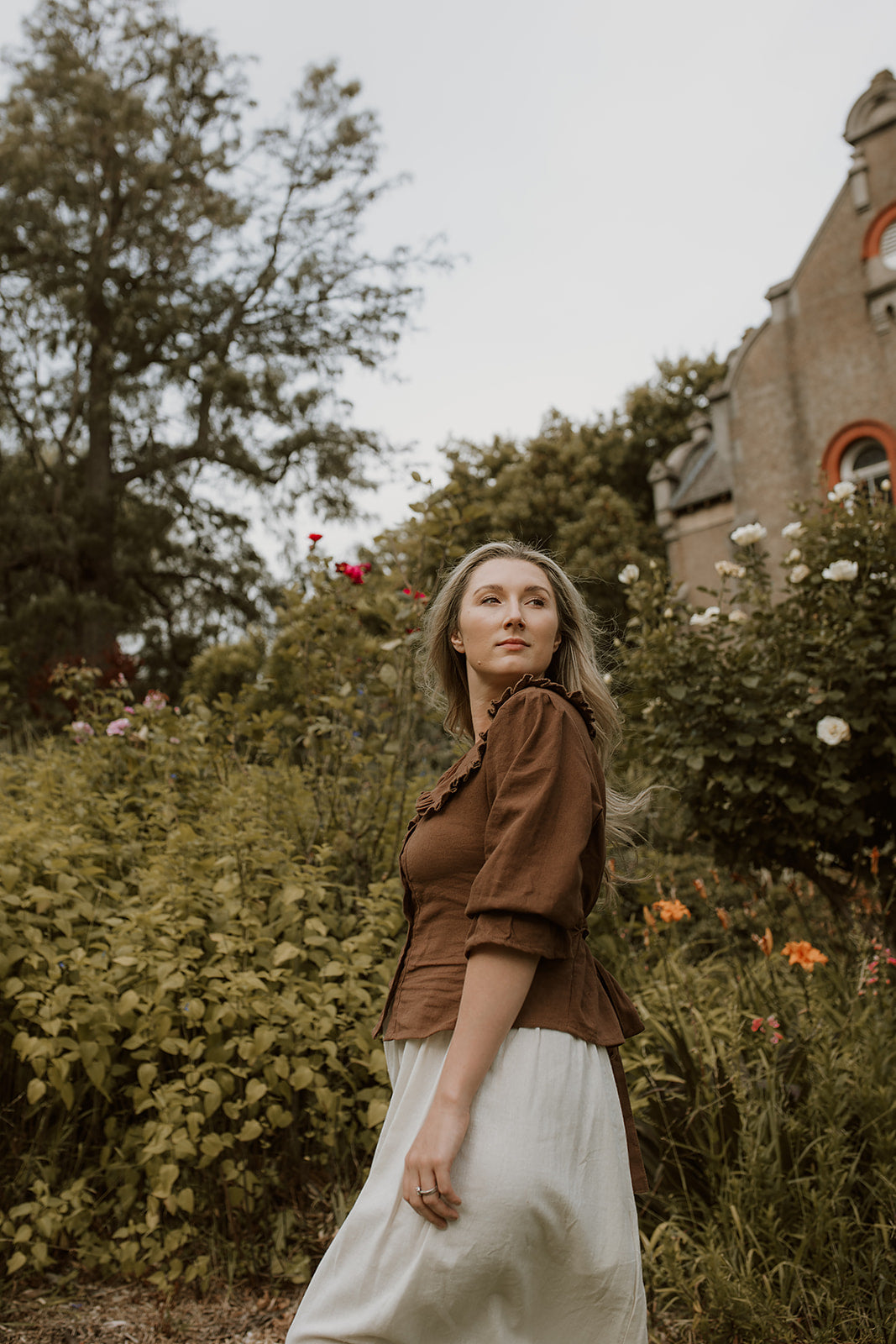 Beatrice Top in Chocolate Brown