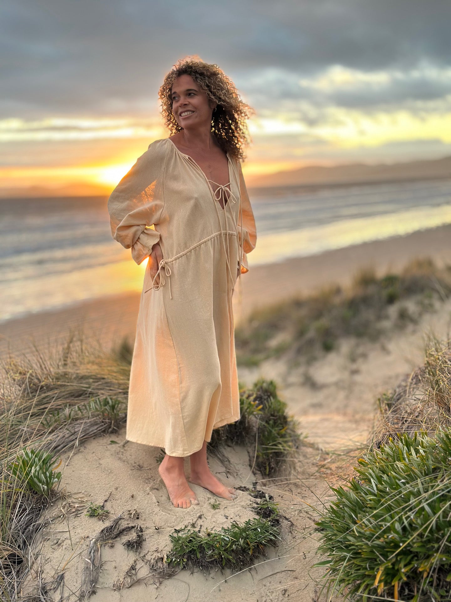 Elsie dress in Butter Yellow