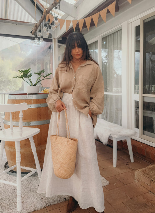 Alice Long Sleeves Shirt in Vintage Ochre
