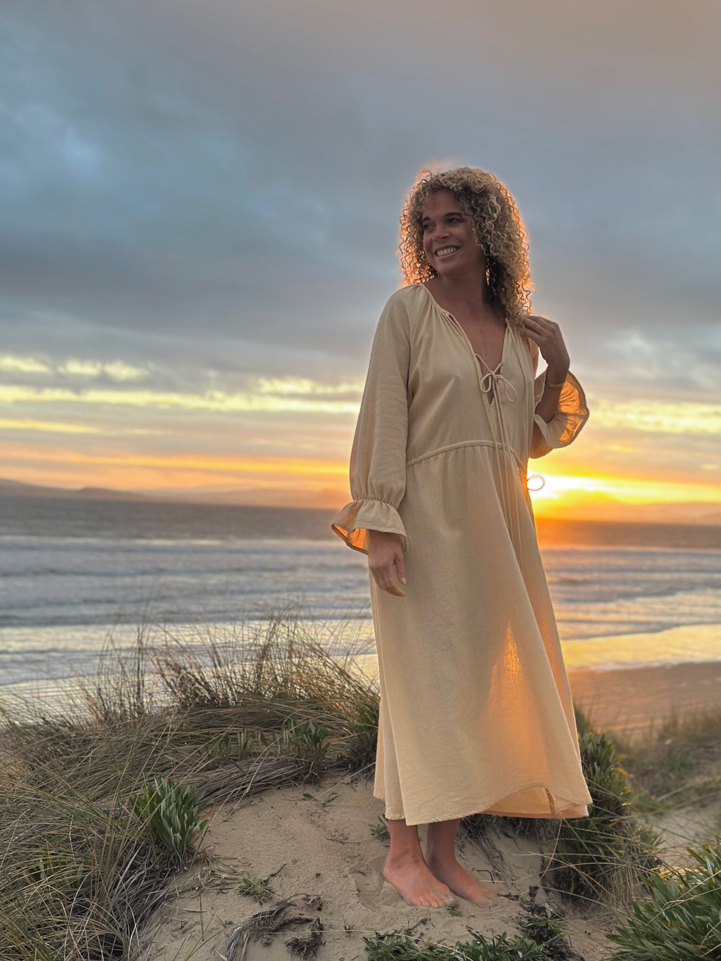 Elsie dress in Butter Yellow