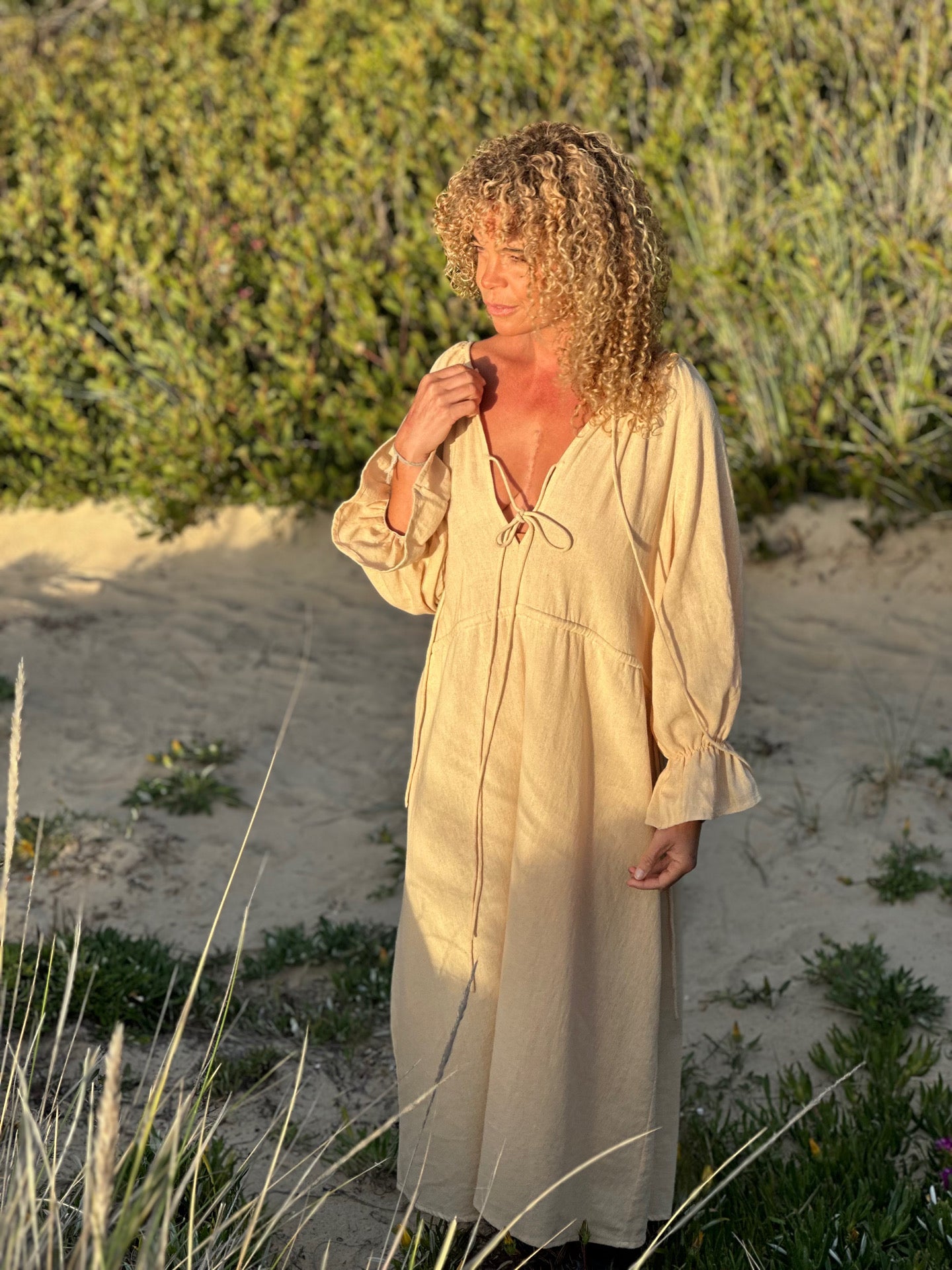 Elsie dress in Butter Yellow