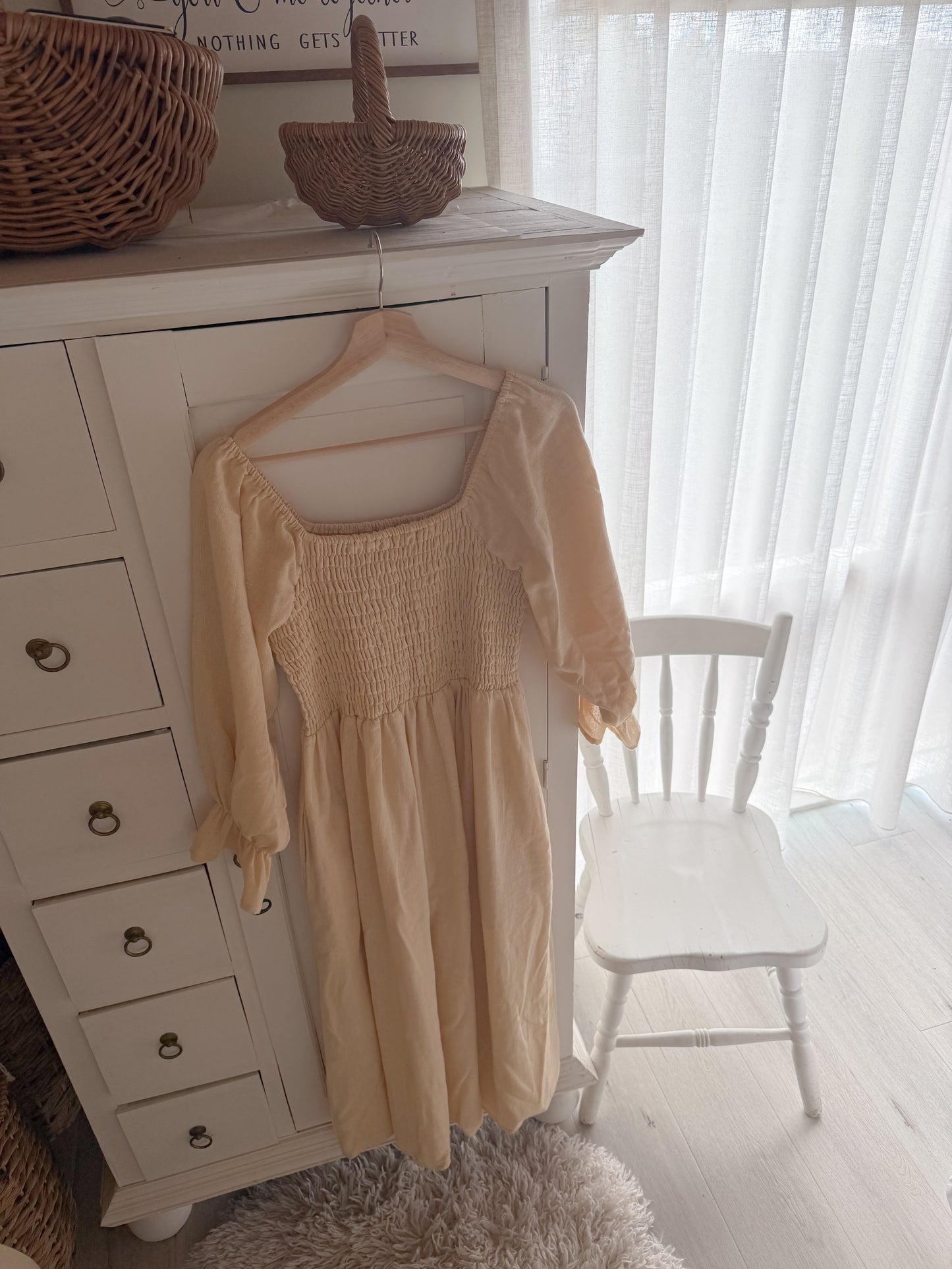 Florence Maxi Dress in Butter Yellow