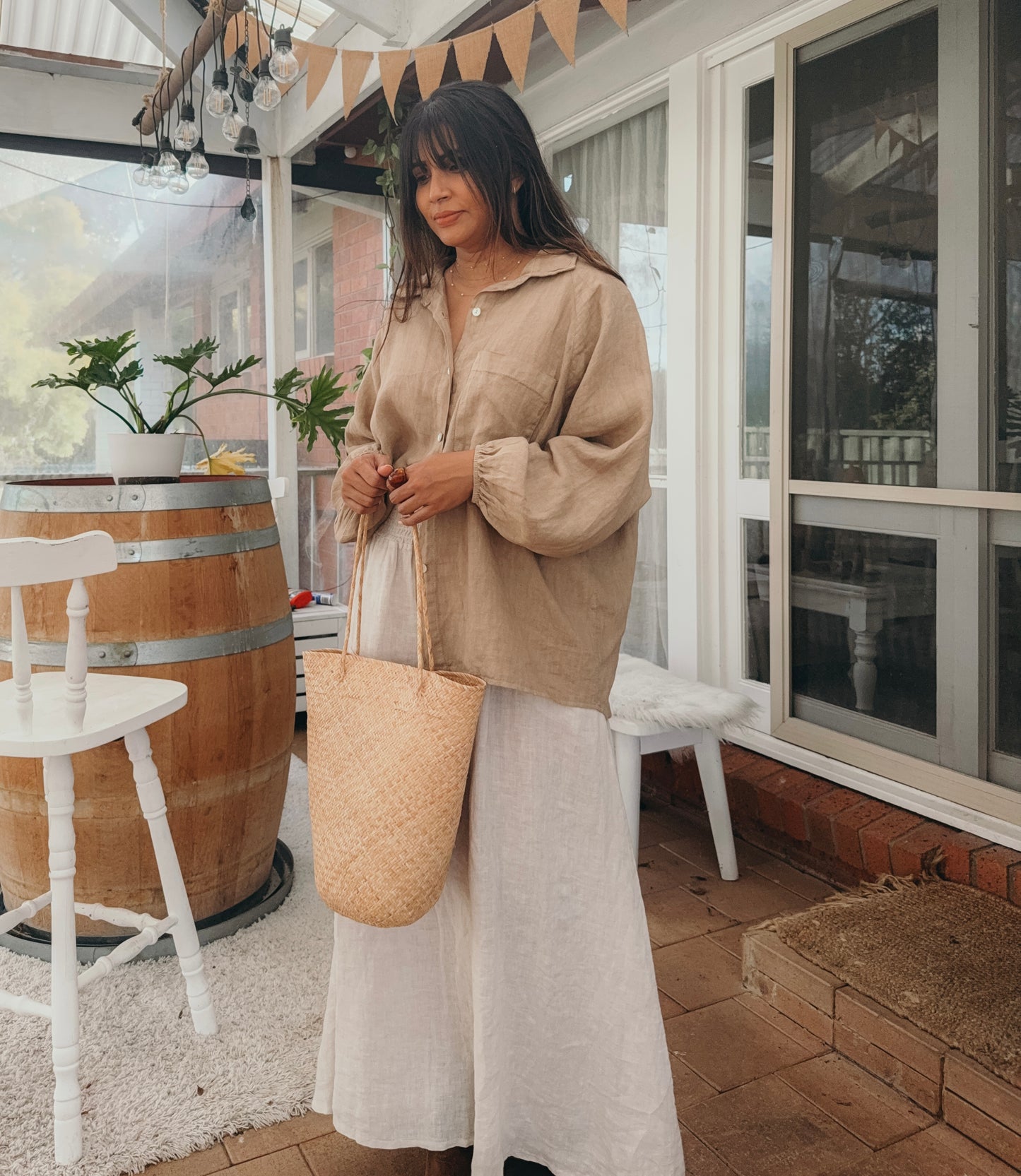 Alice Long Sleeves Shirt in Vintage Ochre