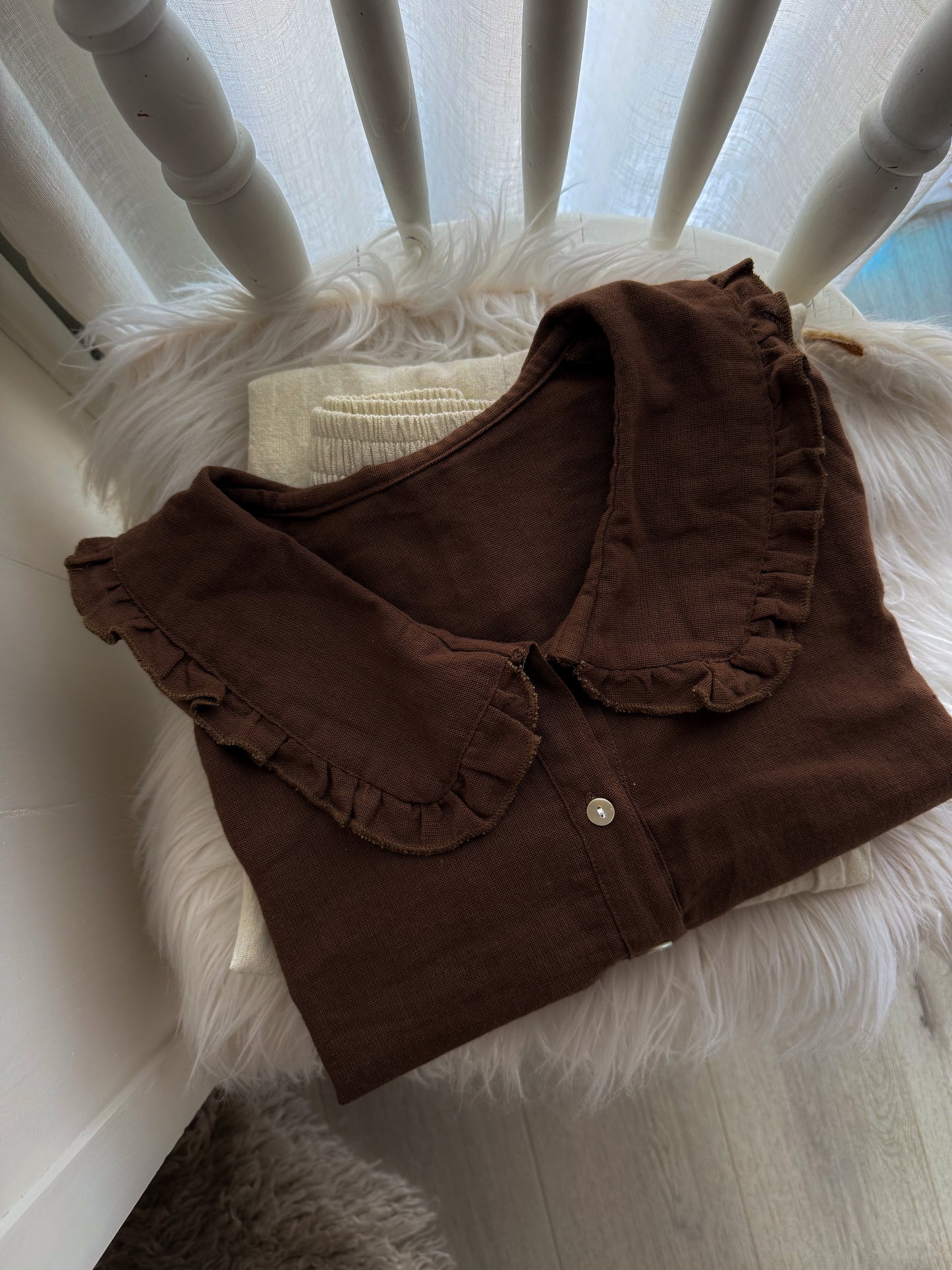 Beatrice Top in Chocolate Brown