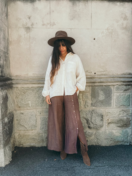 Alice Long sleeves Shirt in Soft Beige