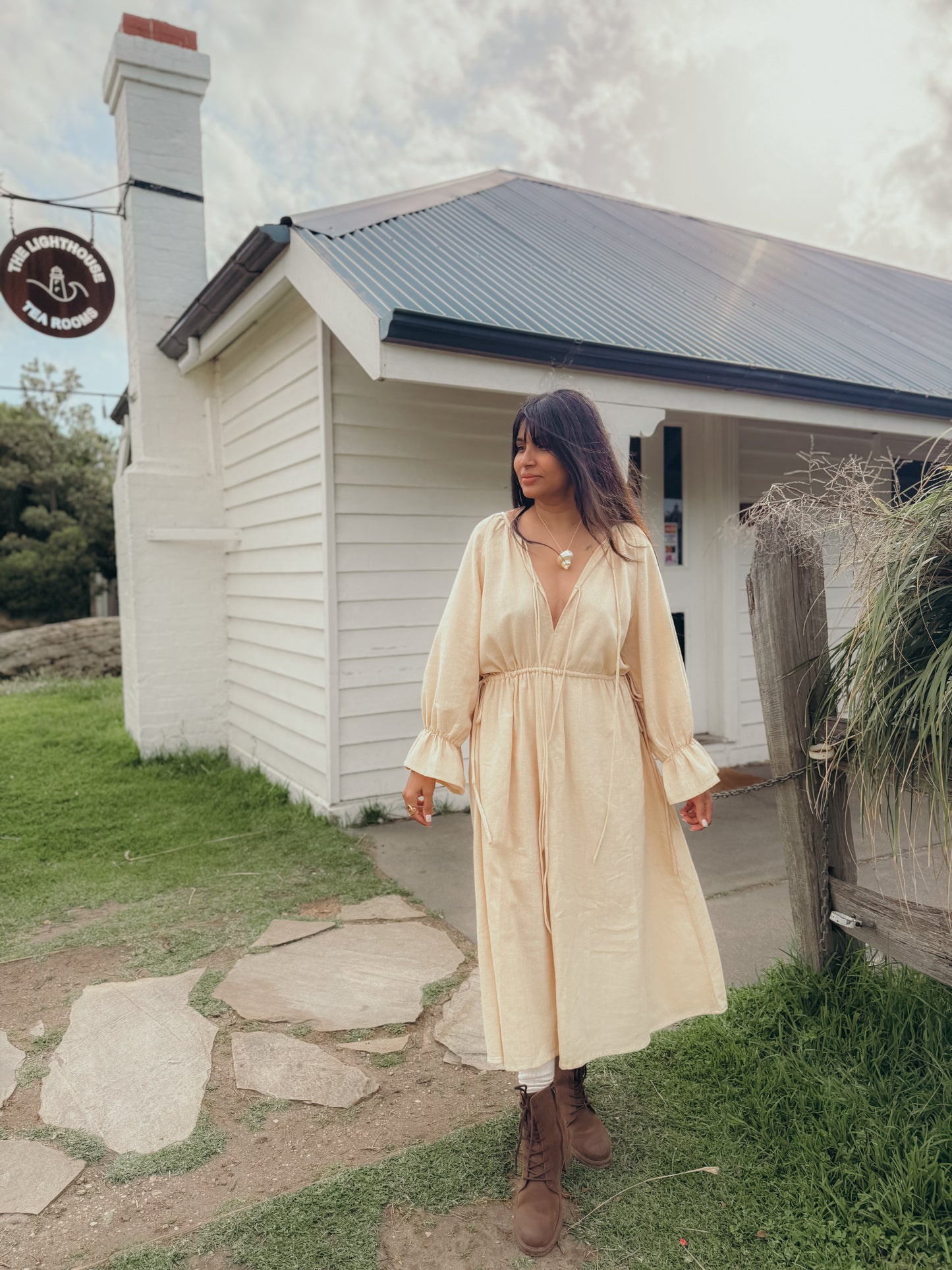 Elsie dress in Butter Yellow