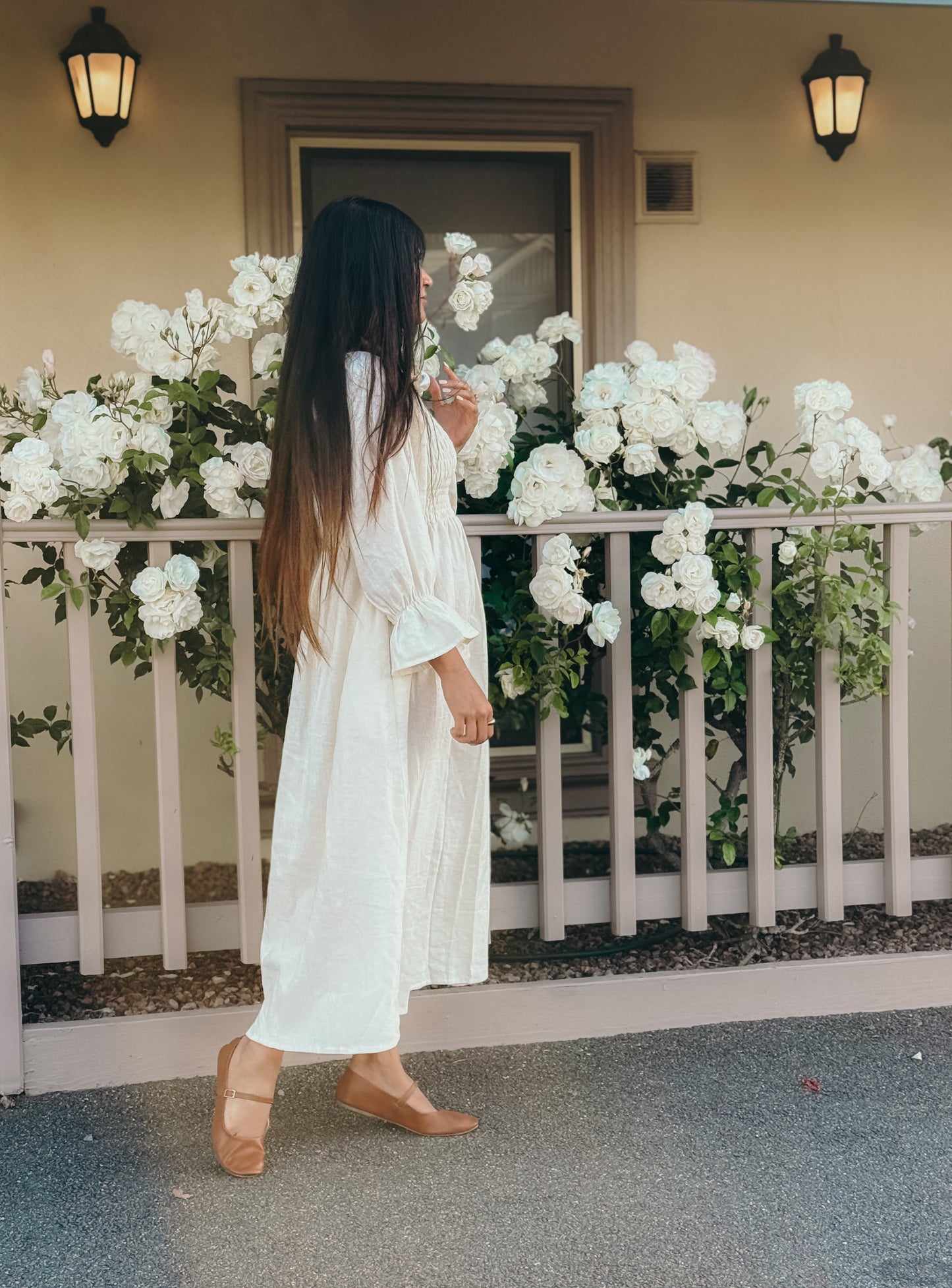 Florence Maxi Dress in Natural