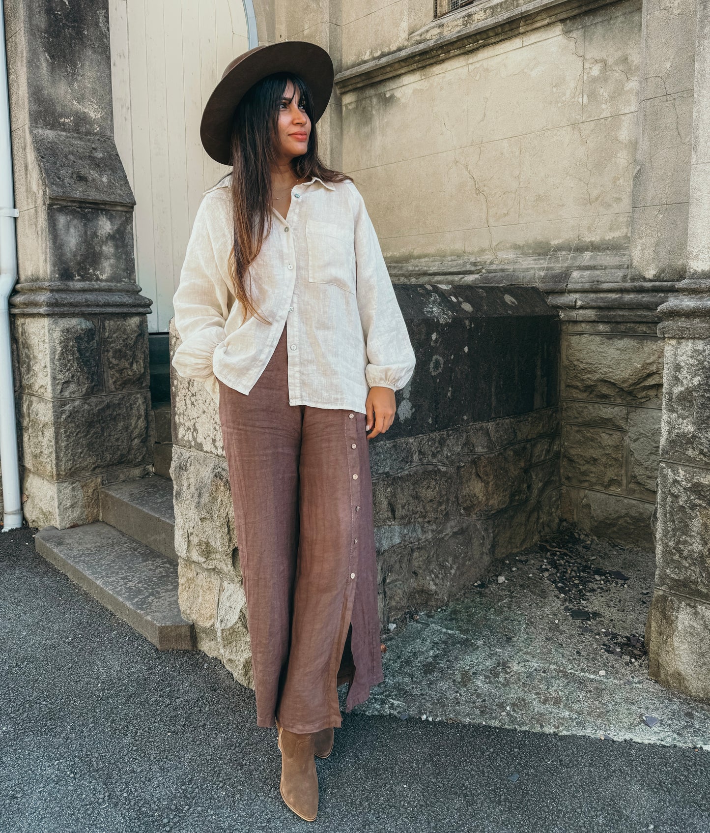 Louisa Pants in Chocolate Brown 🤎