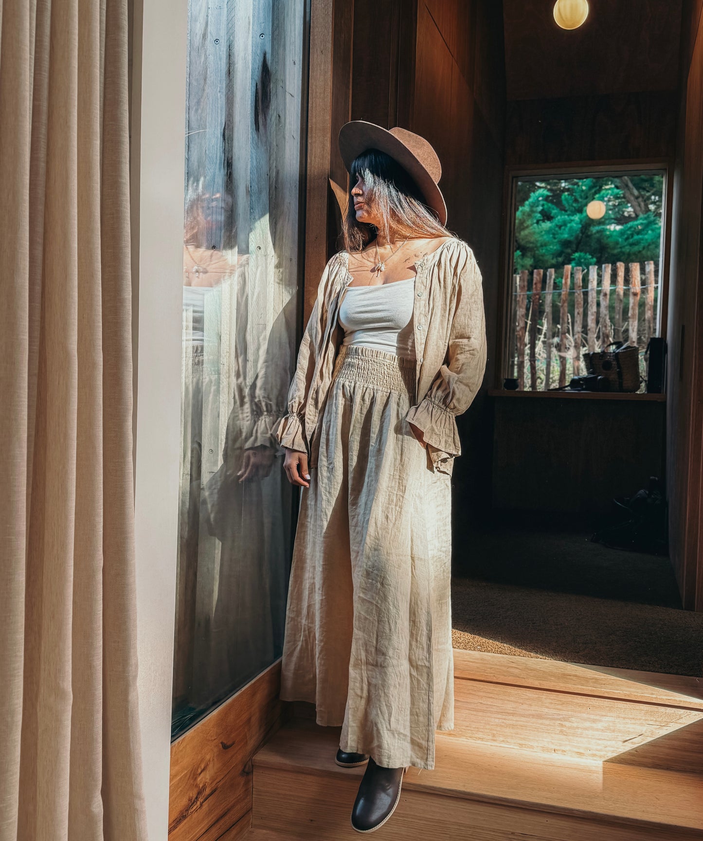 Adele Maxi Skirt in Vintage Ochre