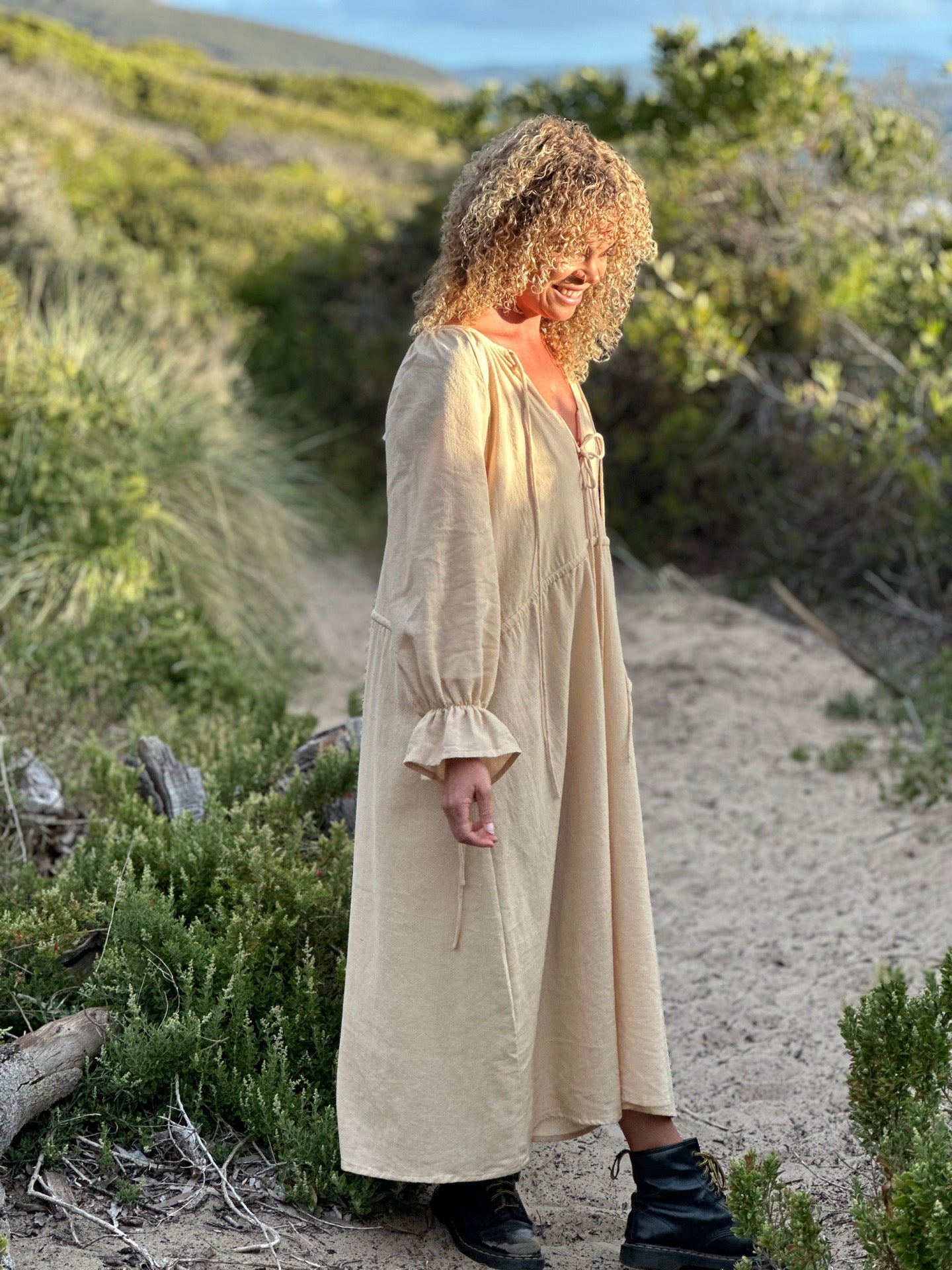 Elsie dress in Butter Yellow