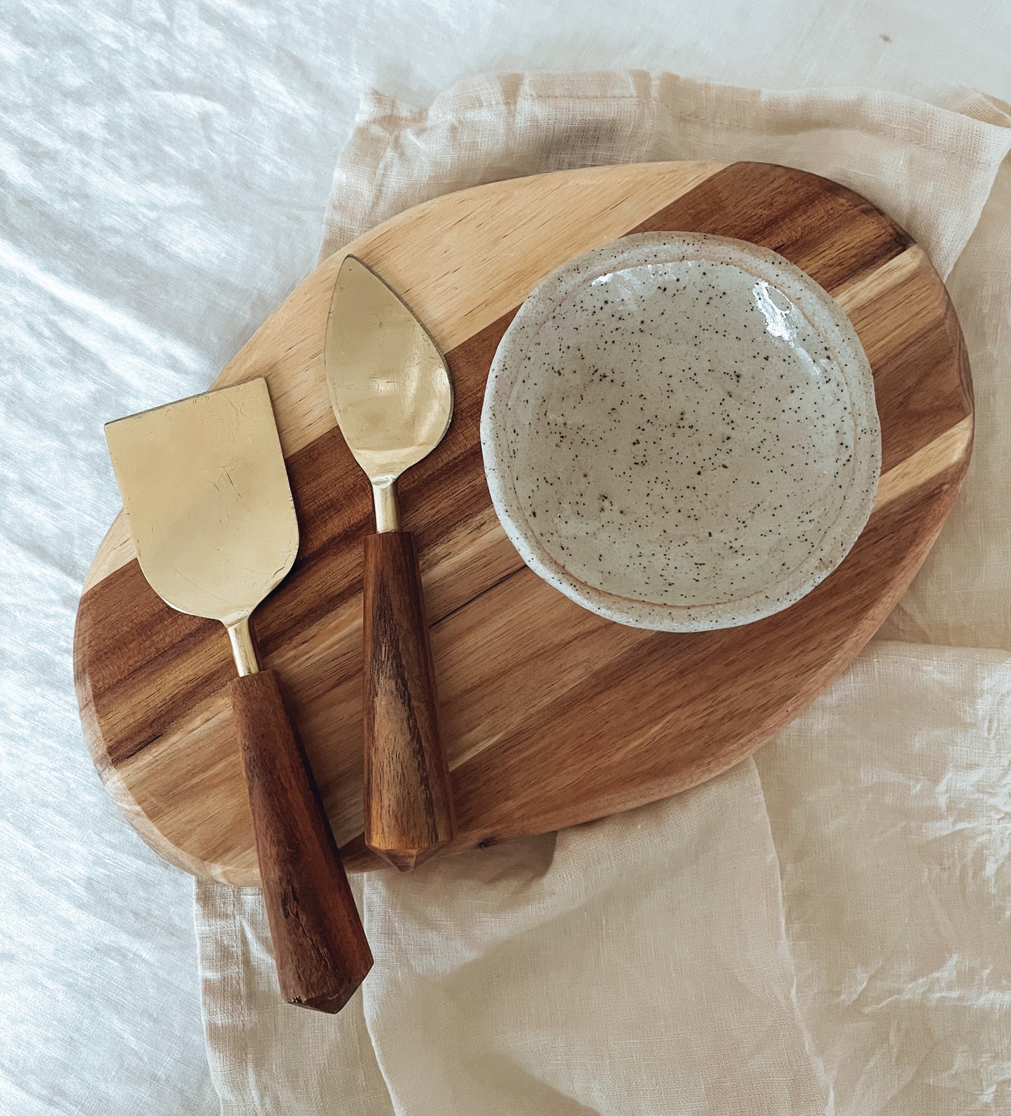 Handmade stoneware little bowl for cheese board